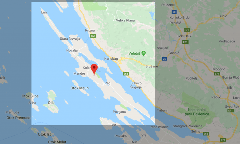 Kroatien Insel Pag Karte | baska-krk.de